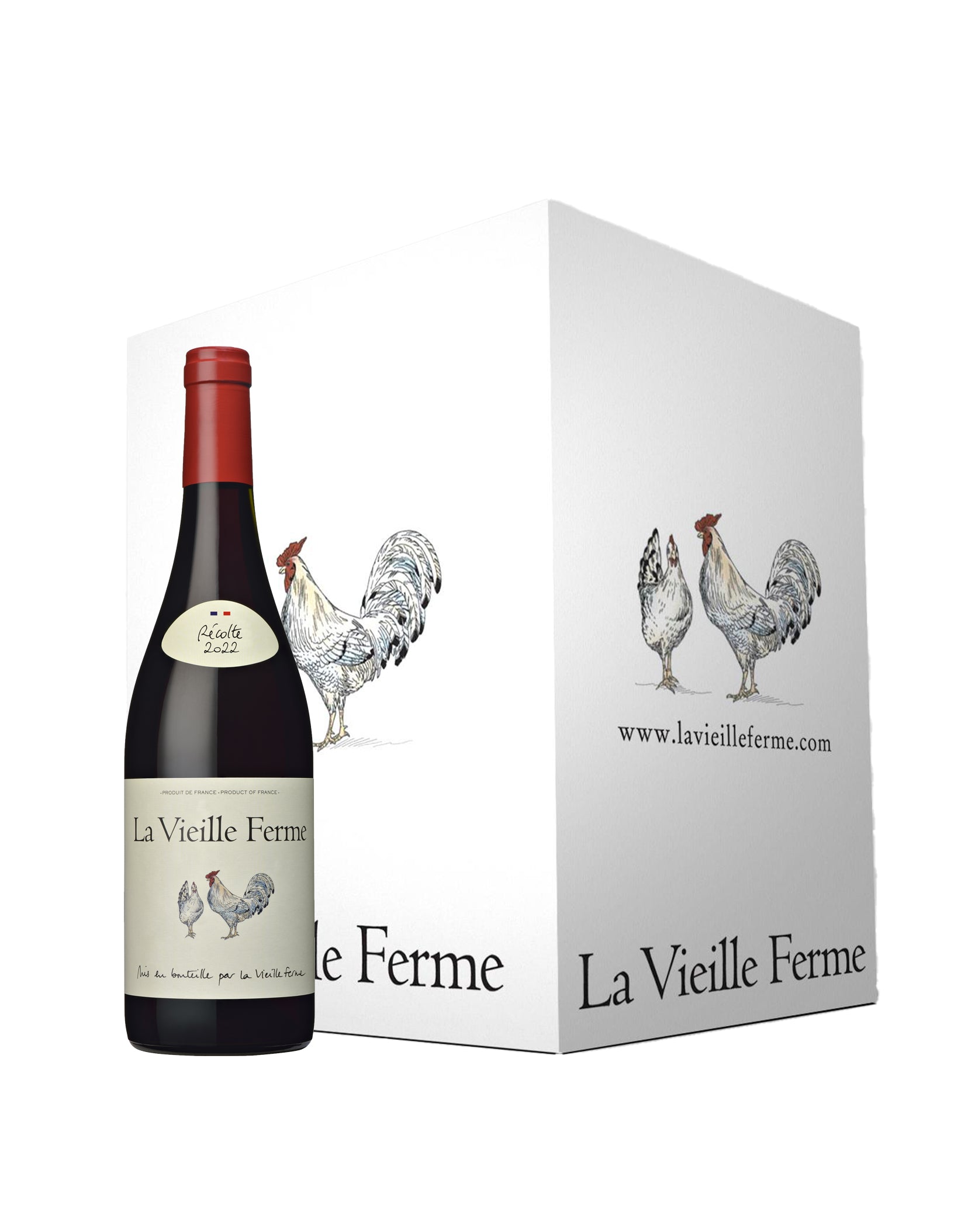 Cartons de 6 bouteilles - La Vieille Ferme Rouge - 2022