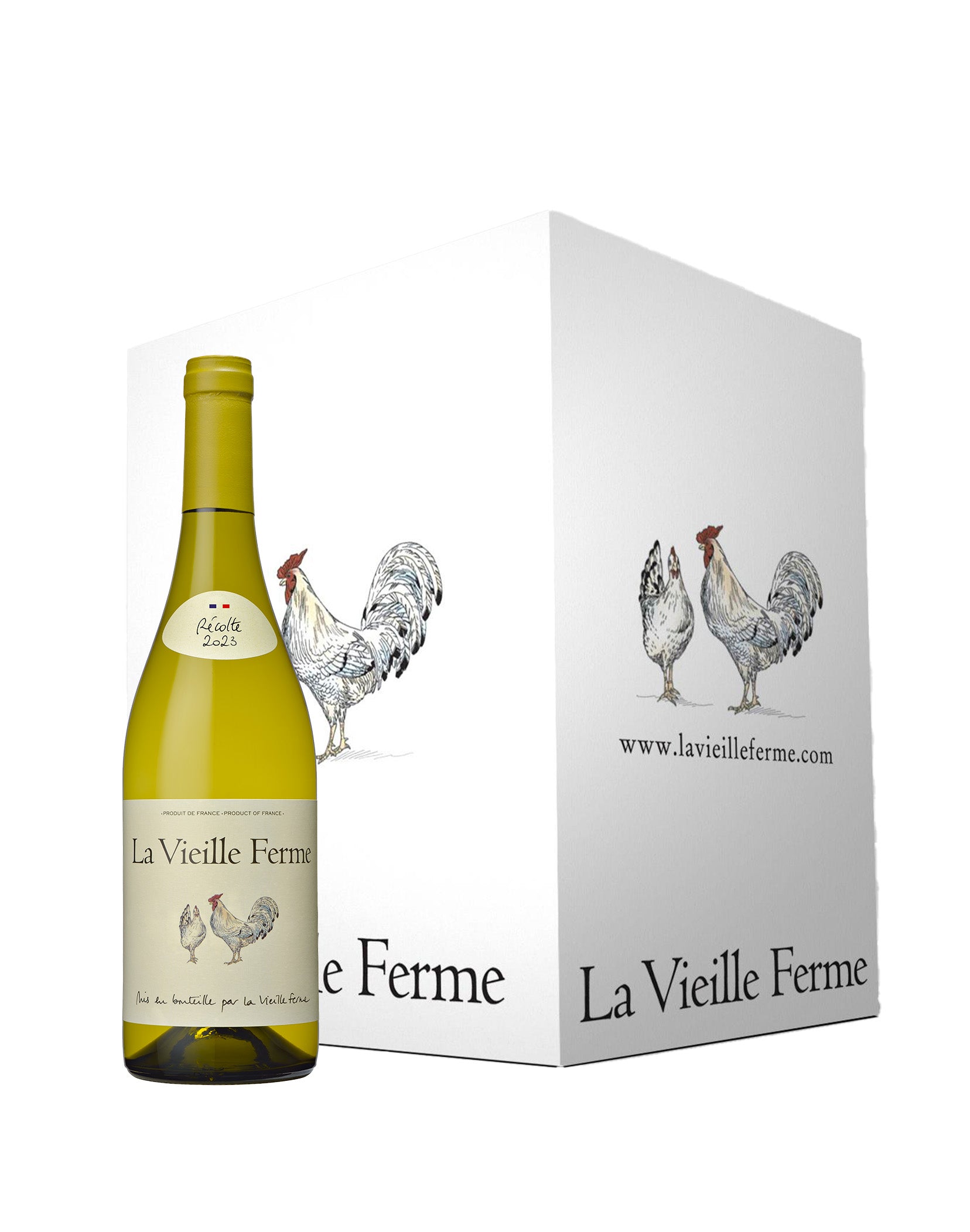 Cartons de 6 bouteilles - La Vieille Ferme Blanc - 2023