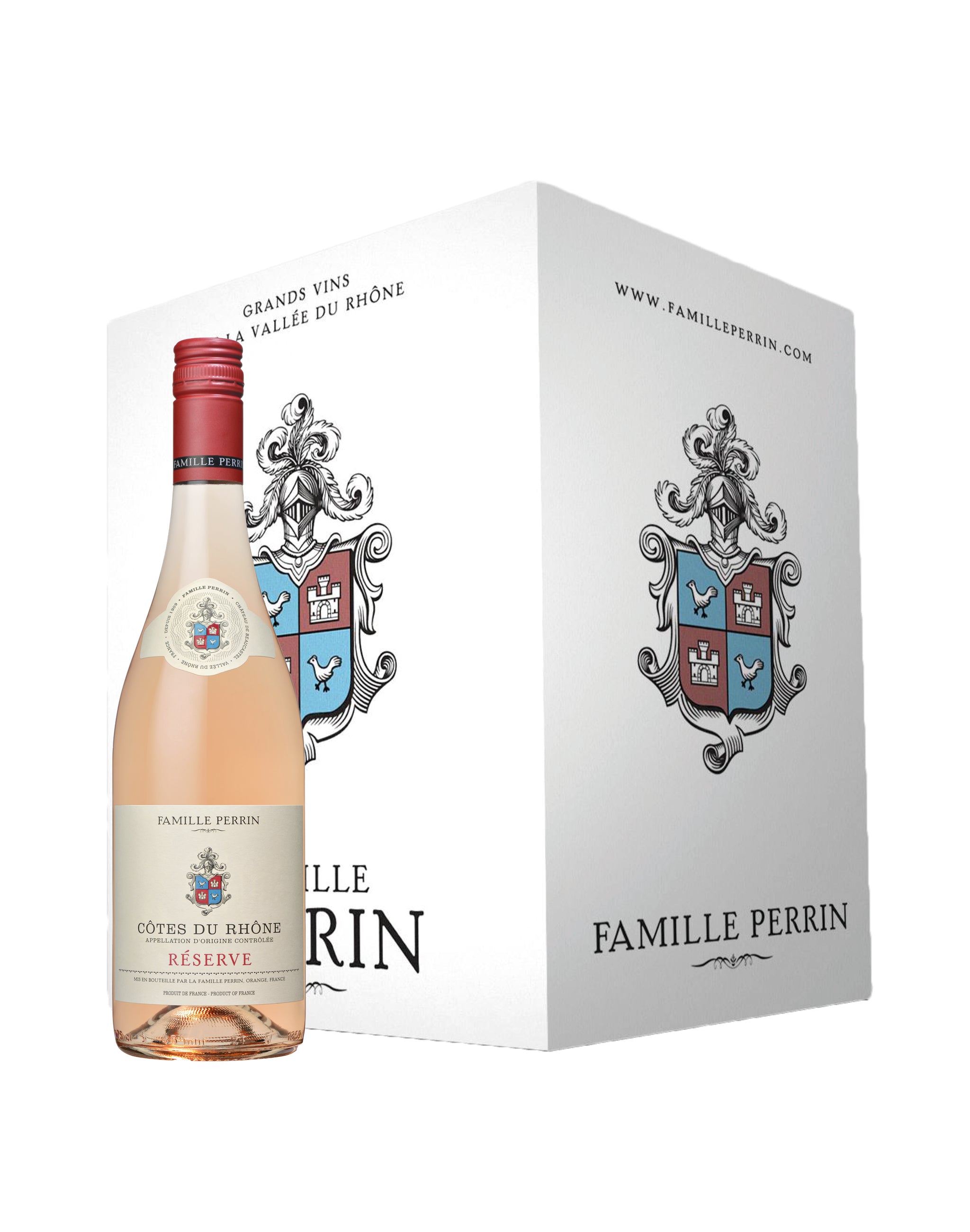 [ABONNEMENT] Cartons de 6 bouteilles - Famille Perrin Réserve Côtes du Rhône Rosé